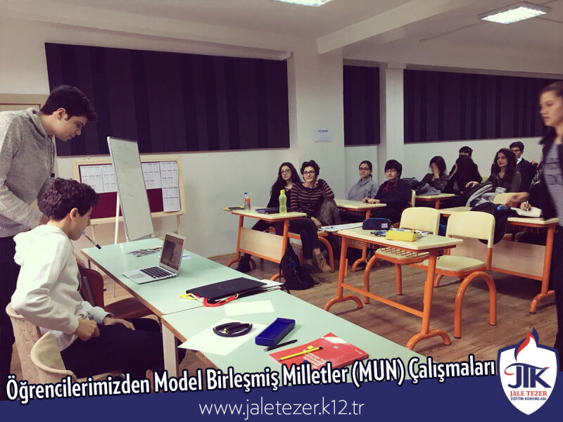Özel Jale Tezer Anadolu ve Fen Lisesi Öğrencilerinden Model Birleşmiş Milletler (MUN) Çalışmaları 3
