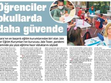 Jale Öğretmen'in Ropörtajı Gazetede