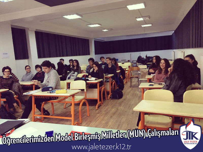 Özel Jale Tezer Anadolu ve Fen Lisesi Öğrencilerinden Model Birleşmiş Milletler (MUN) Çalışmaları 2