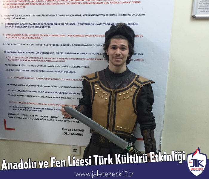 Anadolu ve Fen Lisesi Türk Kültürü Etkinliği 4