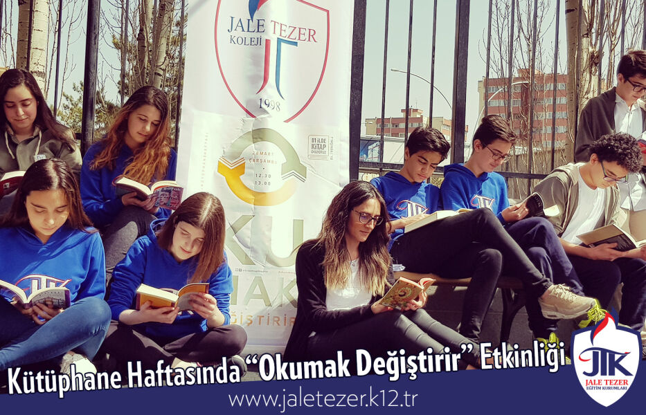 Anadolu ve Fen Lisesi Öğrencilerinden Kütüphane Haftasında Okumak Değiştirir Etkinliği 3