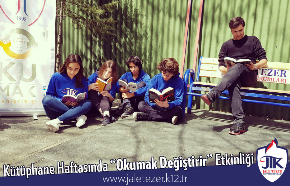 Anadolu ve Fen Lisesi Öğrencilerinden Kütüphane Haftasında Okumak Değiştirir Etkinliği 9