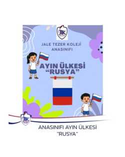 Ana sınıfı Ayın Ülkesi "Rusya"