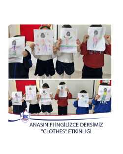 Anasınıfı İngilizce Dersimiz "Clothes" Etkinliği