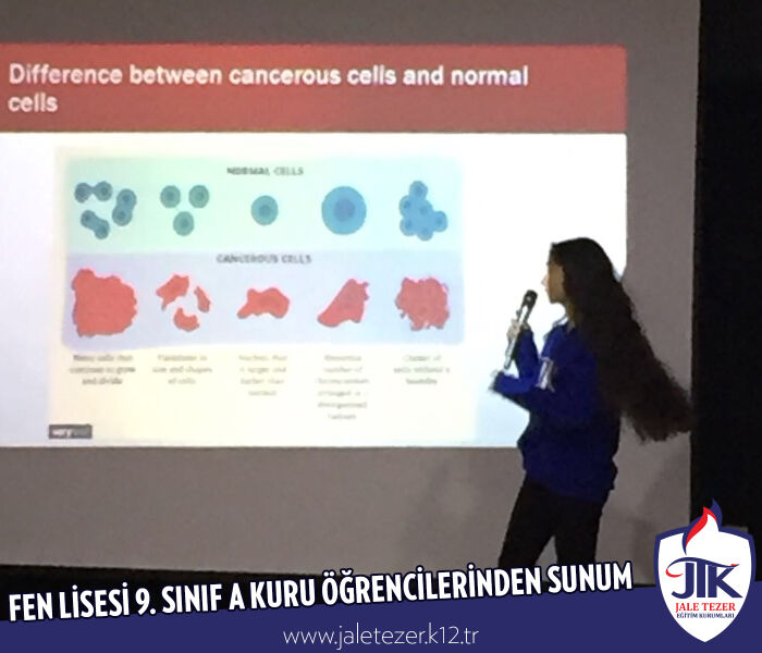 ÖZEL JALE TEZER FEN LİSESİ 9. SINIF A KURU ÖĞRENCİLERİNDEN SUNUM 13