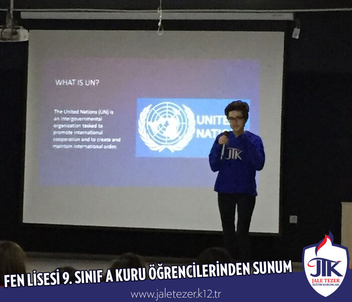 ÖZEL JALE TEZER FEN LİSESİ 9. SINIF A KURU ÖĞRENCİLERİNDEN SUNUM 18