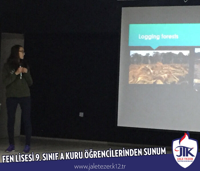 ÖZEL JALE TEZER FEN LİSESİ 9. SINIF A KURU ÖĞRENCİLERİNDEN SUNUM 19