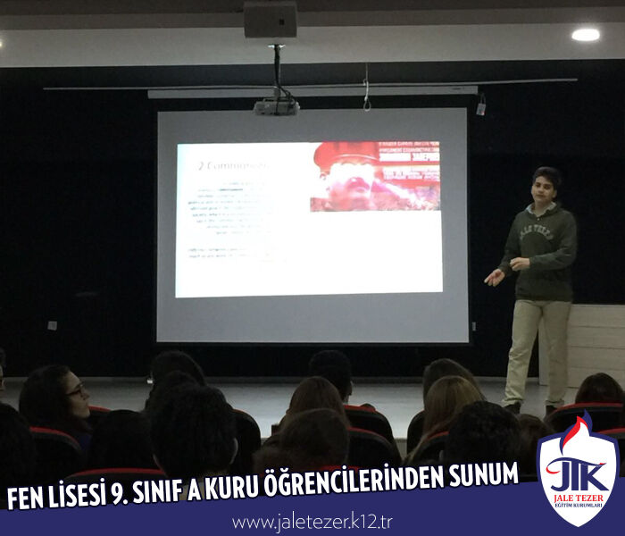 ÖZEL JALE TEZER FEN LİSESİ 9. SINIF A KURU ÖĞRENCİLERİNDEN SUNUM 3