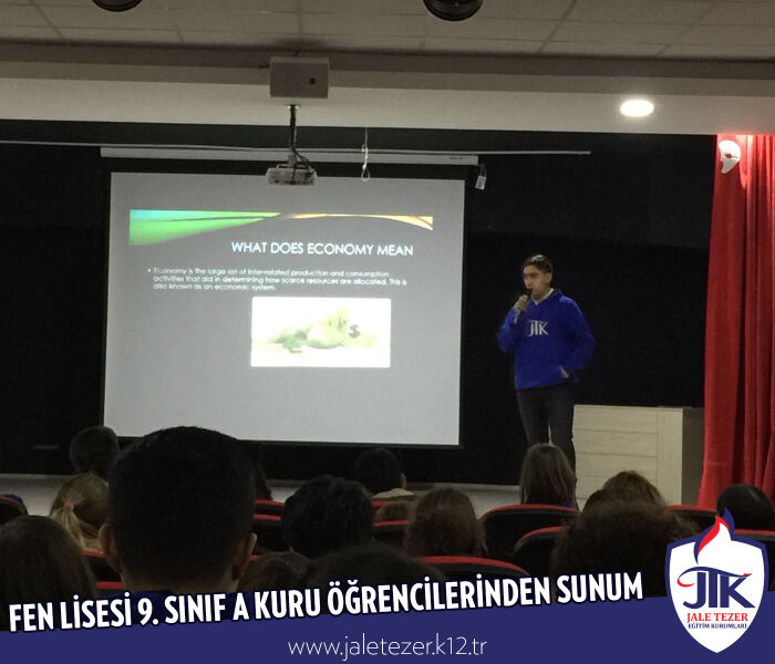 ÖZEL JALE TEZER FEN LİSESİ 9. SINIF A KURU ÖĞRENCİLERİNDEN SUNUM 8