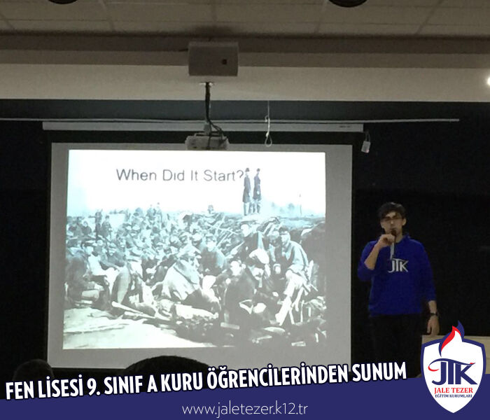 ÖZEL JALE TEZER FEN LİSESİ 9. SINIF A KURU ÖĞRENCİLERİNDEN SUNUM 9