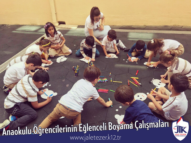 Jale Tezer Koleji Anaokulu Öğrencilerinin Eğlenceli Boyama Çalışmaları 4