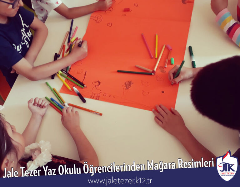 Jale Tezer Yaz Okulu Öğrencilerinden Mağara Resimleri 8