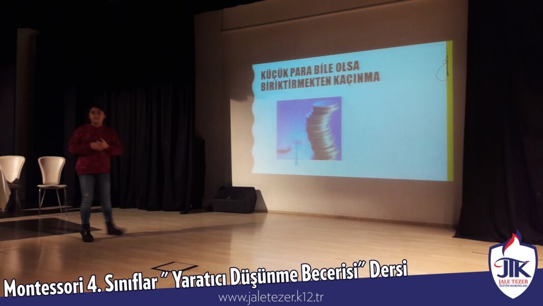 Montessori 4. Sınıflar "Yaratıcı Düşünme Becerisi" Dersi 12