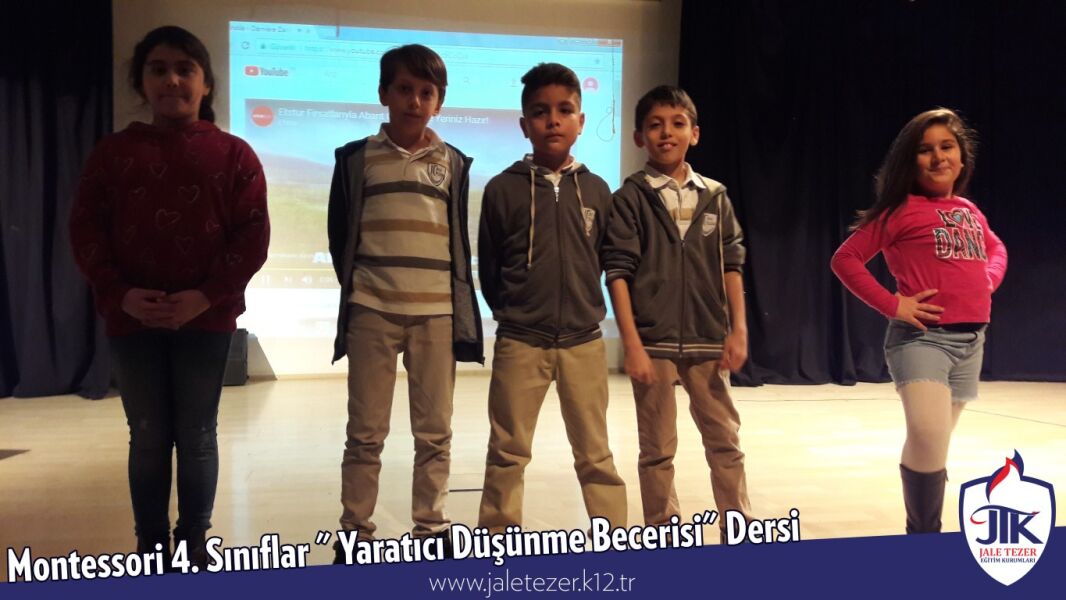 Montessori 4. Sınıflar "Yaratıcı Düşünme Becerisi" Dersi 13