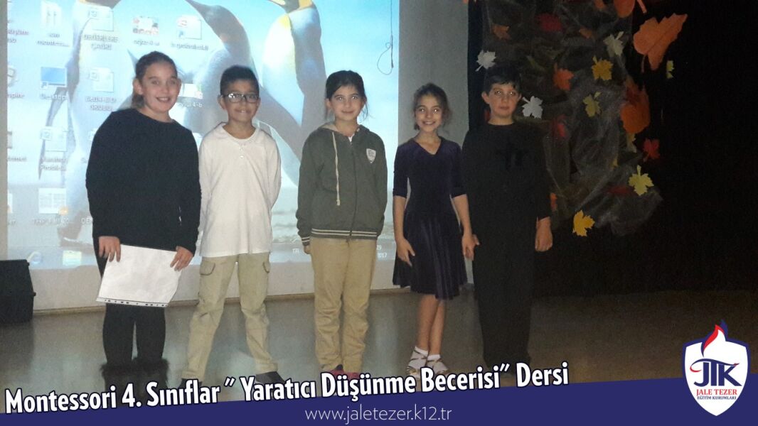 Montessori 4. Sınıflar "Yaratıcı Düşünme Becerisi" Dersi 3