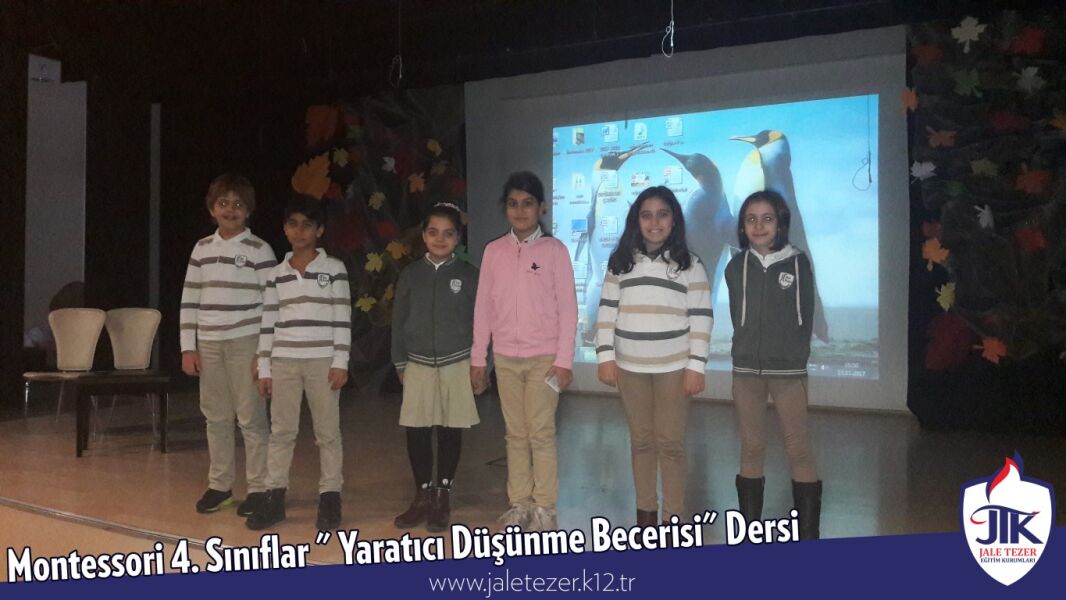 Montessori 4. Sınıflar "Yaratıcı Düşünme Becerisi" Dersi 4