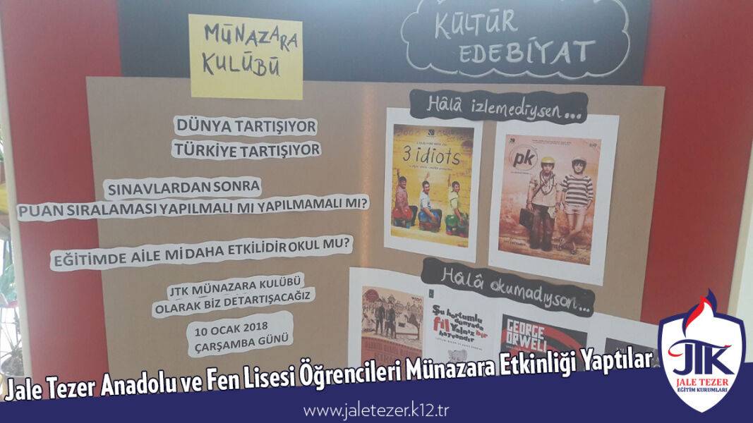 Jale Tezer Anadolu ve Fen Lisesi Öğrencileri Münazara Etkinliği Yaptılar 1