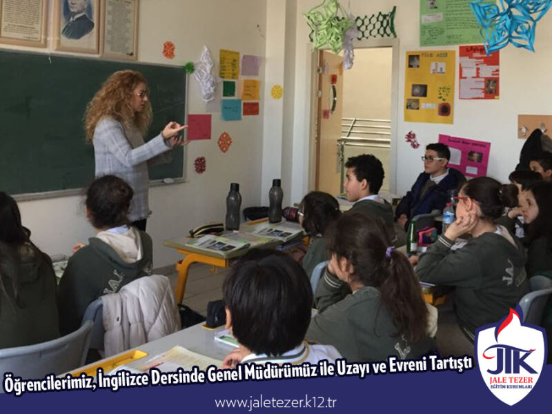Öğrencilerimiz, İngilizce Dersinde Genel Müdürümüz ile Uzayı ve Evreni Tartıştı 2