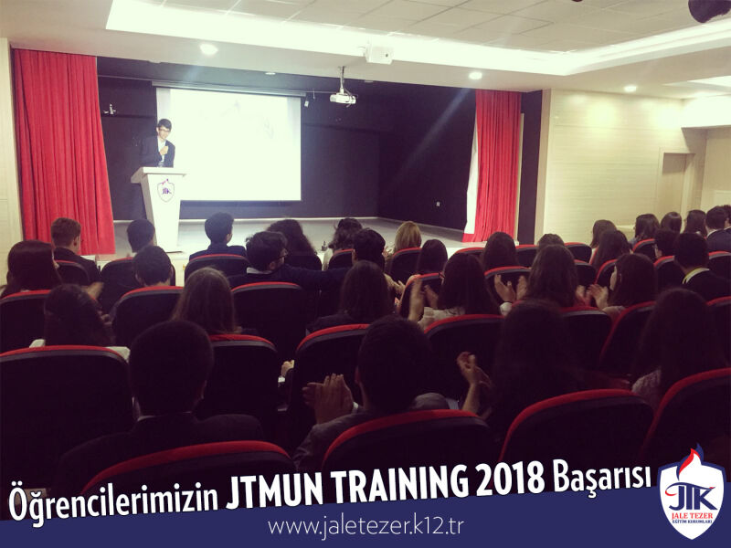 ÖZEL JALE TEZER ANADOLU VE FEN LİSESİ İLK JTMUN TRAINING 2018 BAŞARISI 10