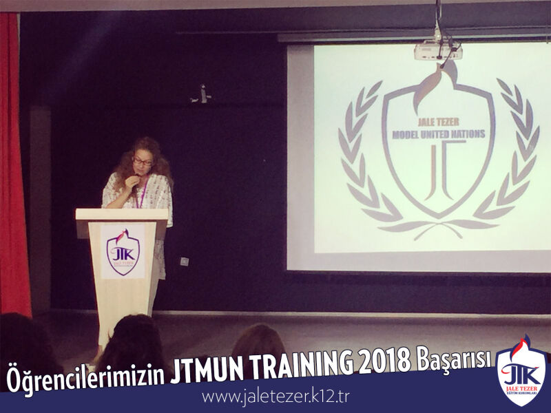 ÖZEL JALE TEZER ANADOLU VE FEN LİSESİ İLK JTMUN TRAINING 2018 BAŞARISI 4