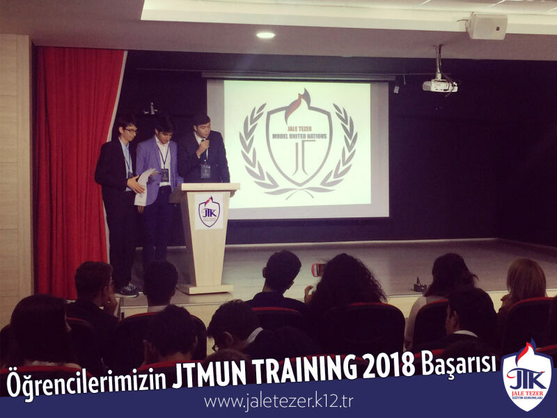 ÖZEL JALE TEZER ANADOLU VE FEN LİSESİ İLK JTMUN TRAINING 2018 BAŞARISI 8