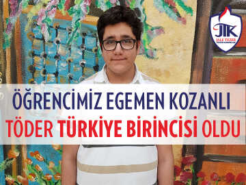 Öğrencimiz TÖDER Türkiye 1.si Oldu