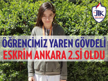 Öğrencimiz Yaren Gövdeli Eskrim Ankara 2.si