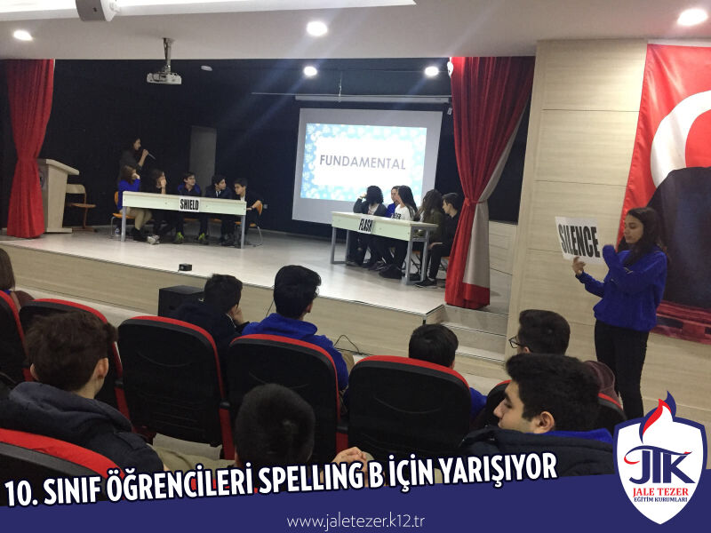 ÖZEL JALE TEZER ANADOLU VE FEN LİSESİ 10.SINIF ÖĞRENCİLERİ SPELLING B İÇİN YARIŞIYOR 5