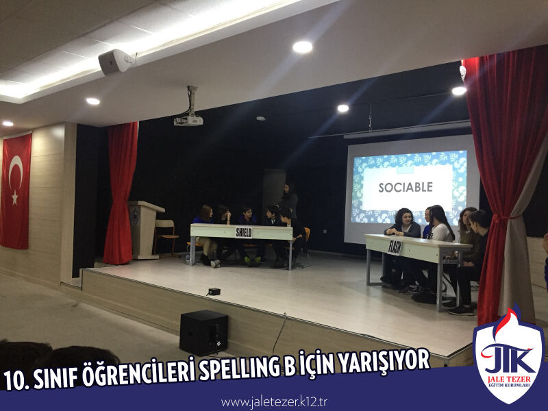 ÖZEL JALE TEZER ANADOLU VE FEN LİSESİ 10.SINIF ÖĞRENCİLERİ SPELLING B İÇİN YARIŞIYOR 6