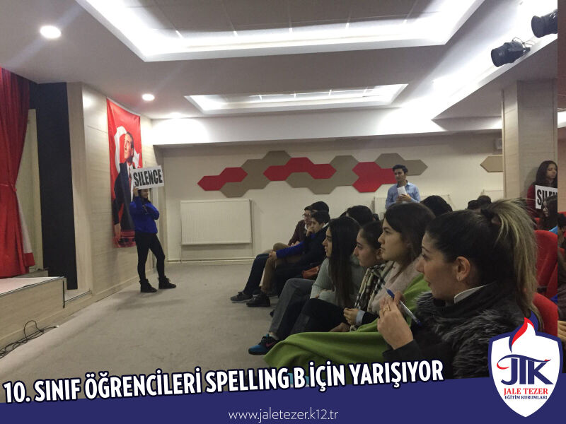 ÖZEL JALE TEZER ANADOLU VE FEN LİSESİ 10.SINIF ÖĞRENCİLERİ SPELLING B İÇİN YARIŞIYOR 9