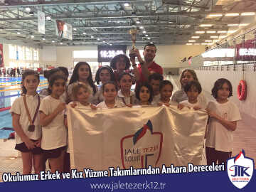 Okulumuz Erkek ve Kız Yüzme Takımlarından Ankara Dereceleri