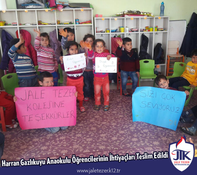 Şanlıurfa Harran Gazlıkuyu İlkokulunda Anaokulu Sosyal Sorumluluk Projemiz - İkinci Aşama: İhtiyaçların Teslimi 2