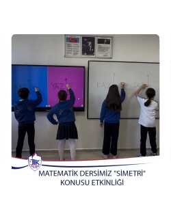 Matematik Dersimiz "Simetri" Konusu Etkinliği