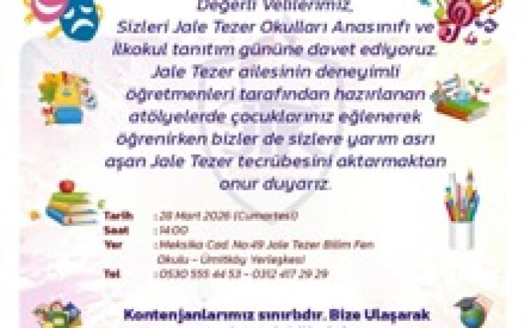 Çayyolu Koru Anasınıfı-İlkokul Tanıtım Atölyeleri ve Okul Tanıtım Semineri