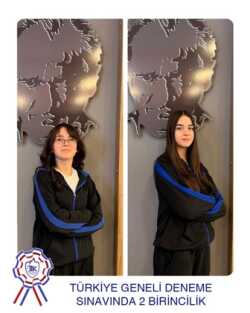 Türkiye Geneli Deneme Sınavında 2 Birincilik