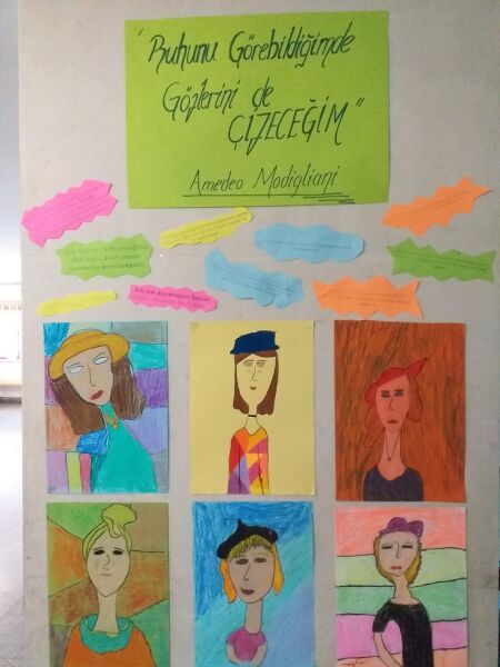 3. ve 7. Sınıf Öğrencilerimizin Modigliani Röprodüksiyon Sergisi 2