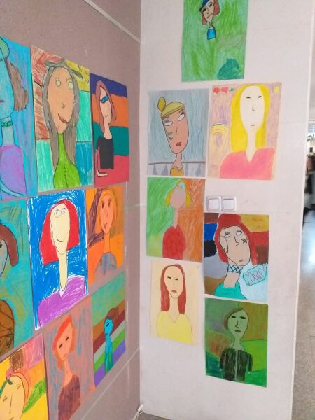 3. ve 7. Sınıf Öğrencilerimizin Modigliani Röprodüksiyon Sergisi 3
