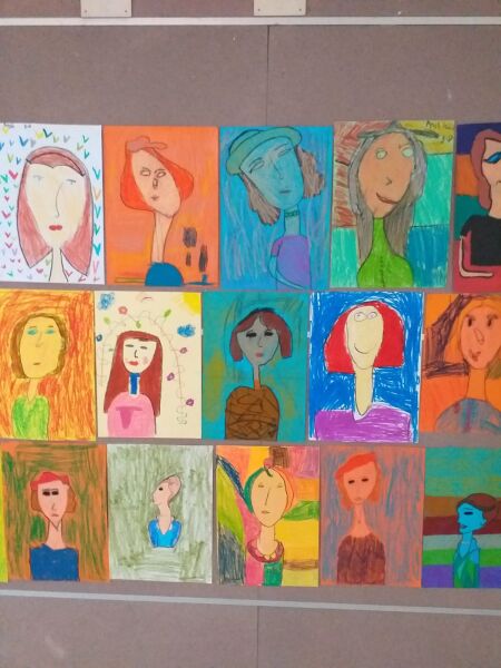 3. ve 7. Sınıf Öğrencilerimizin Modigliani Röprodüksiyon Sergisi 1