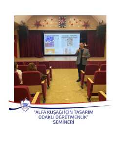 Alfa Kuşağı İçin Tasarım Odaklı Öğretmenlik Semineri