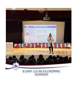 8.Sınıf LGS Bilgilendirme Semineri