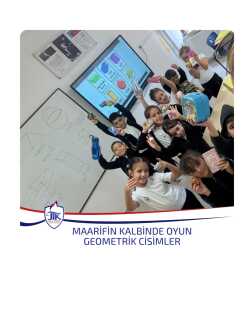Maarifin Kalbinde Oyun Geometrik Cisimler