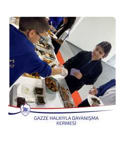 Gazze Halkıyla Dayanışma Kermesi